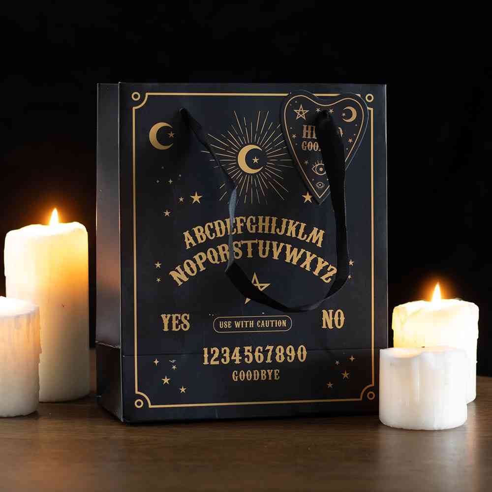 Something Different - 23cm Medium Black Talking Board Geschenktasche - Schwarz/Goldfarben
